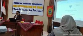 DINAS PERTANAHAN DAN TATA RUANG KABUPATEN GUNUNGKIDUL GELAR RAPAT EVALUASI TINDAK LANJUT PENYUSUNAN 